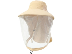 Sombrero Con Red Mosquitera Chrui Invisible Y Protección Solar (caqui)