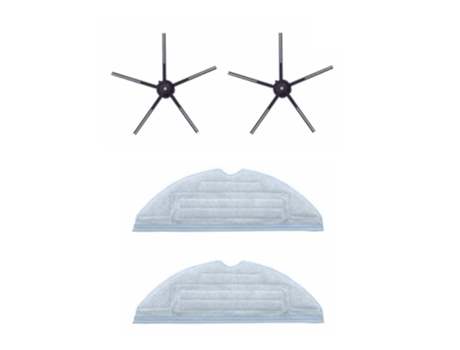 4 peças para xiaomi roborock t7 t7s t7plus t7splus s7 escova lateral rag mop