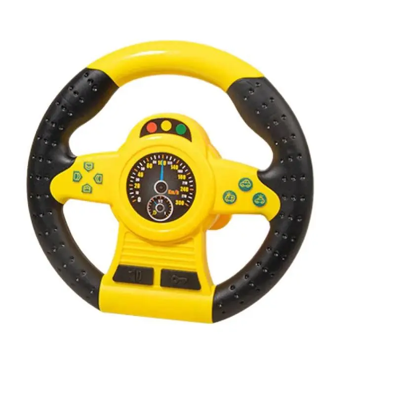 Volante Juguete Chrui Con Base Para Simulación De Conducción (amarillo)