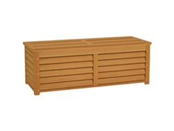 Caja de almacenamiento de madera grande para jardín de 176 litros.