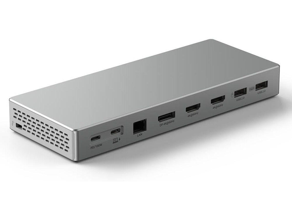 Estación De Acoplamiento Usb 4k 60hz Con Divisor De Cuatro Pantallas Para Transferencia