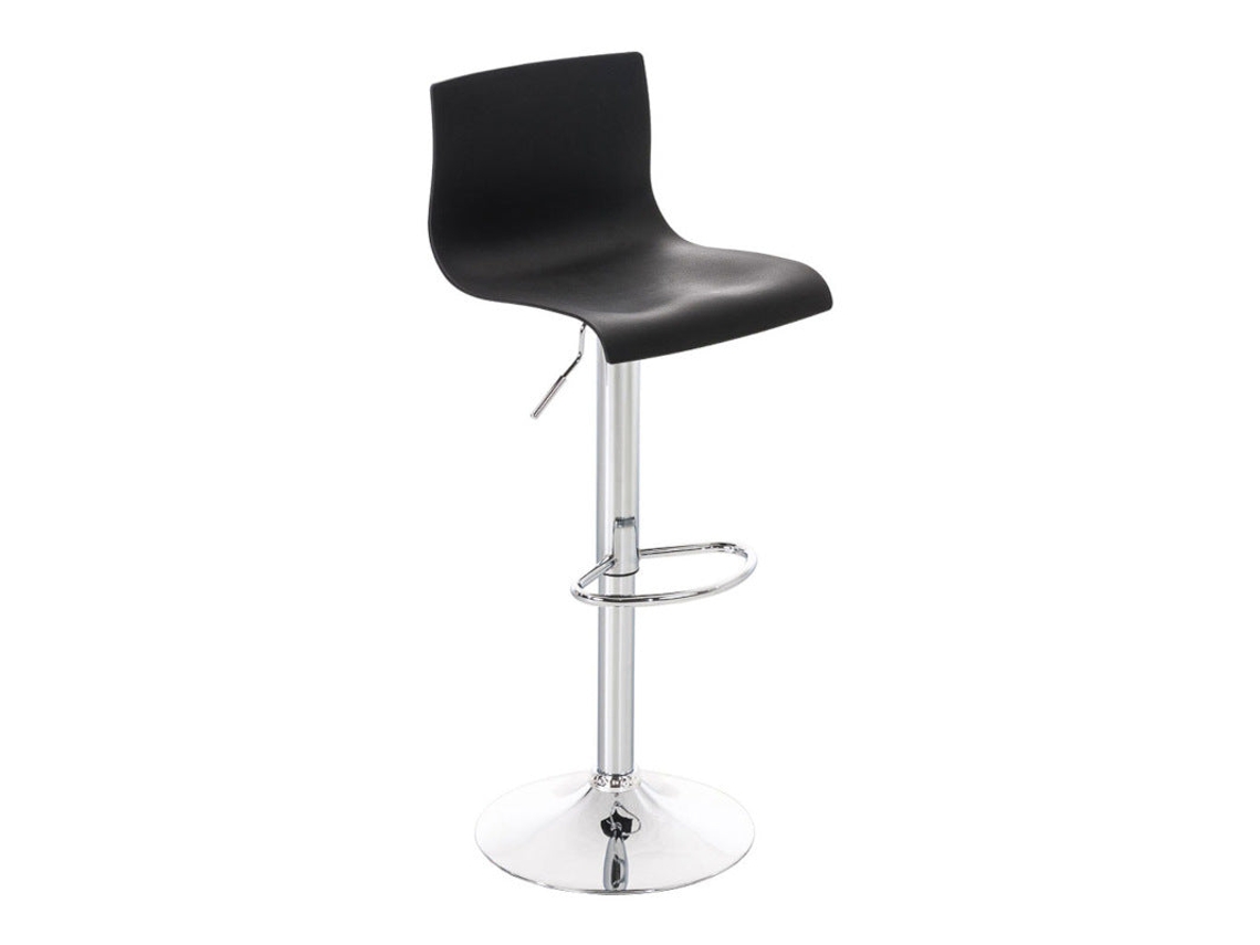 DUDECOR Taburete Alto Hover Cromado Negro