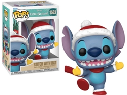 Figura FUNKO Pop! Disney: Stitch Holiday - Stitch con Sombrero