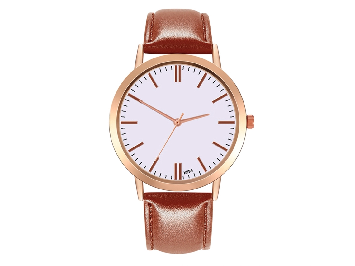Reloj De Pulsera Zhoulianfa Para Mujer, De Estilo Casual, Analógico, Ligero, Color Café, Para Estudiantes.