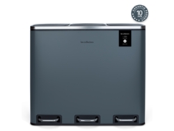 Cubo de Basura LES COLLECTORS N°984 (Gris - Acero Inoxidable - 3 x 18 L)