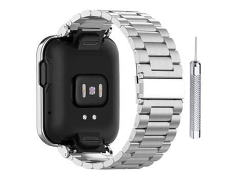 Correa de acero inoxidable tres cuentas para Xiaomi Redmi Watch/Mi Watch Lite - plata