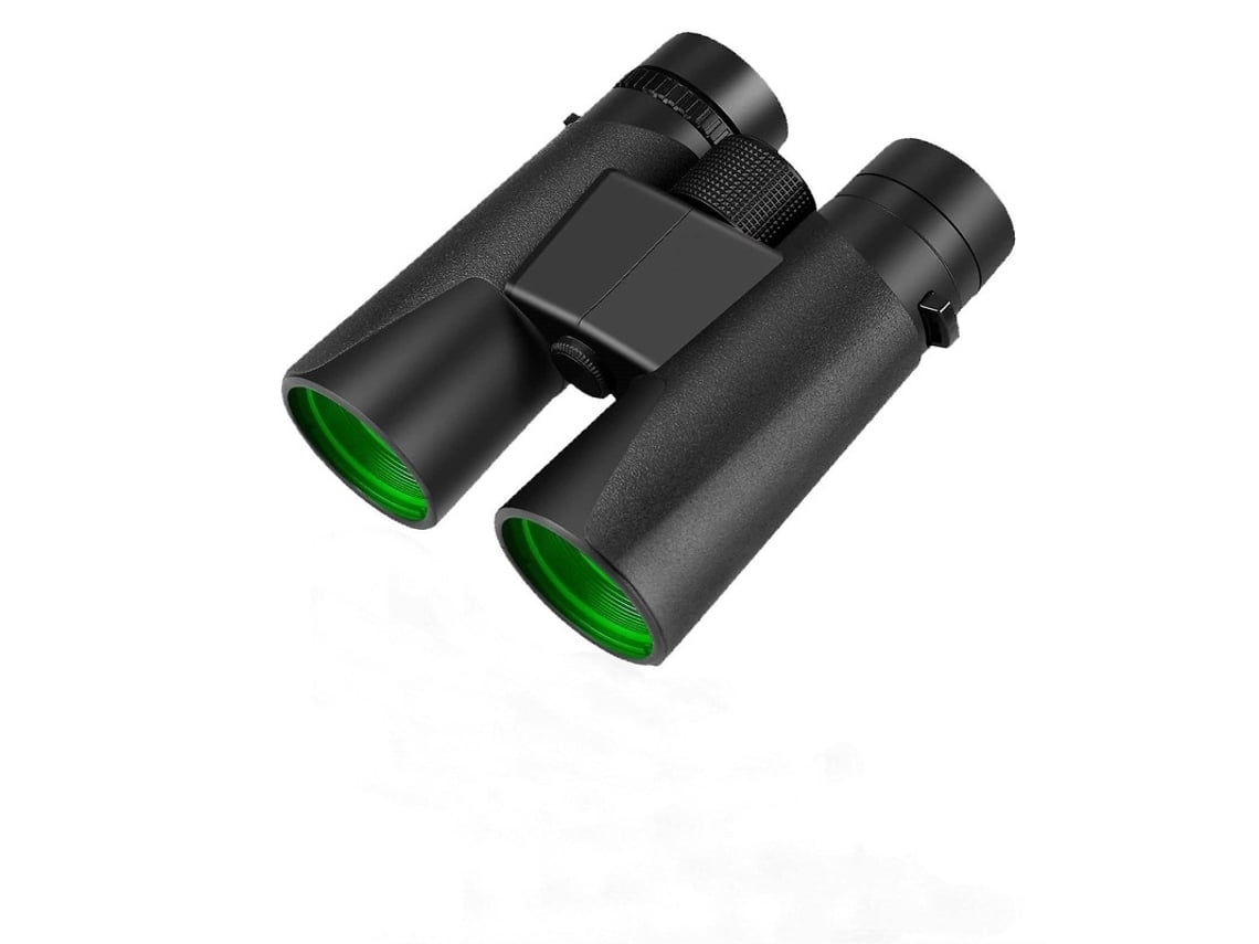 Binoculares para adultos 10x42 compactos con prisma Bak4 FMC, telescopio plegable de alta potencia para observación de aves USHION