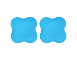 2 Almohadillas De Pu Para Rodillas Y Codos De Yoga, Antideslizantes, De Doble Cara, Ligeras Y Duraderas, Color Azul.