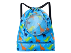 Mochila de playa de dibujos animados, tela Oxford impermeable, correa ajustable y cordón, para deportes.