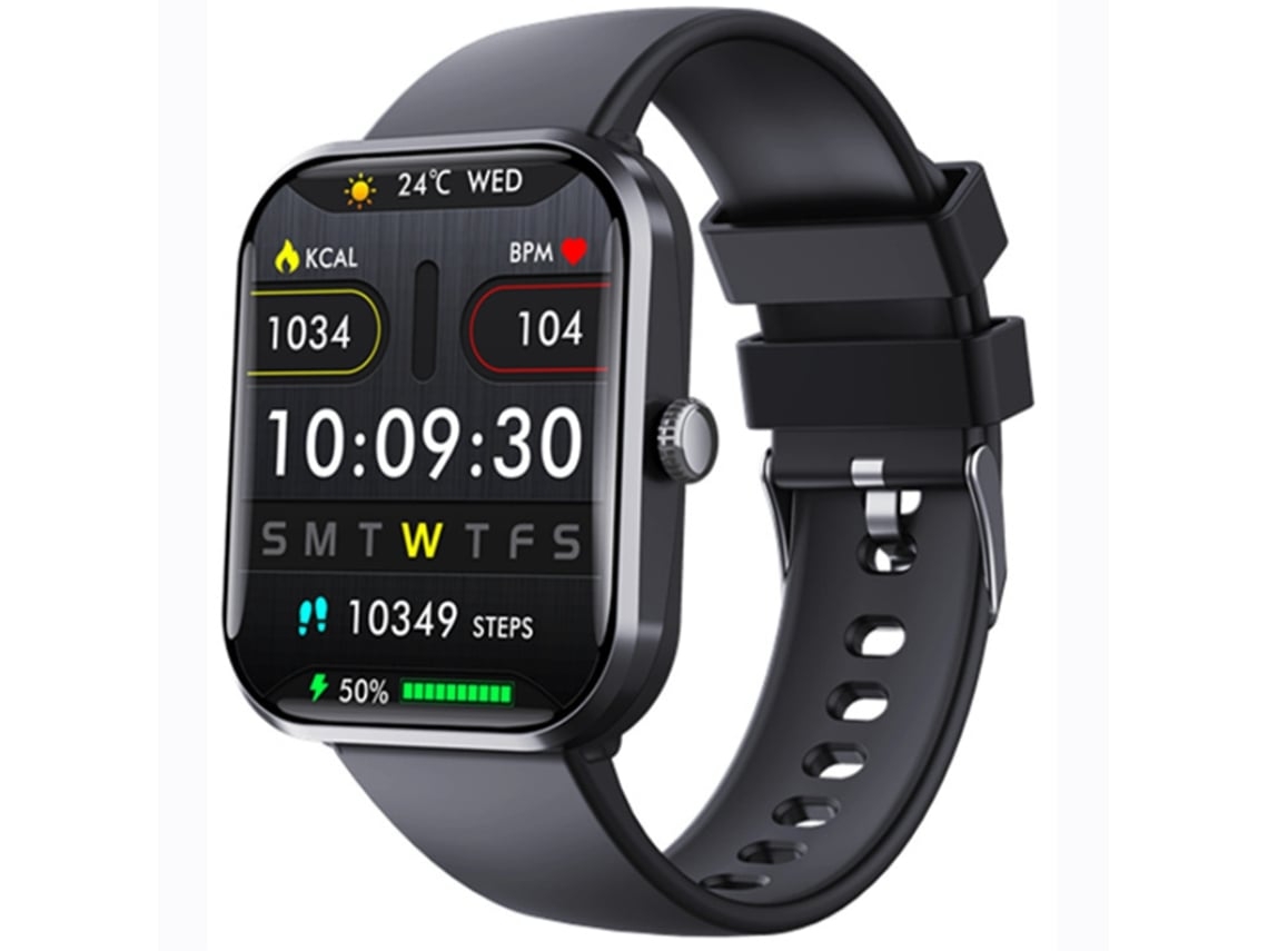 Reloj inteligente YUNZII con monitorización de frecuencia cardíaca y notificaciones push (no aplicable)