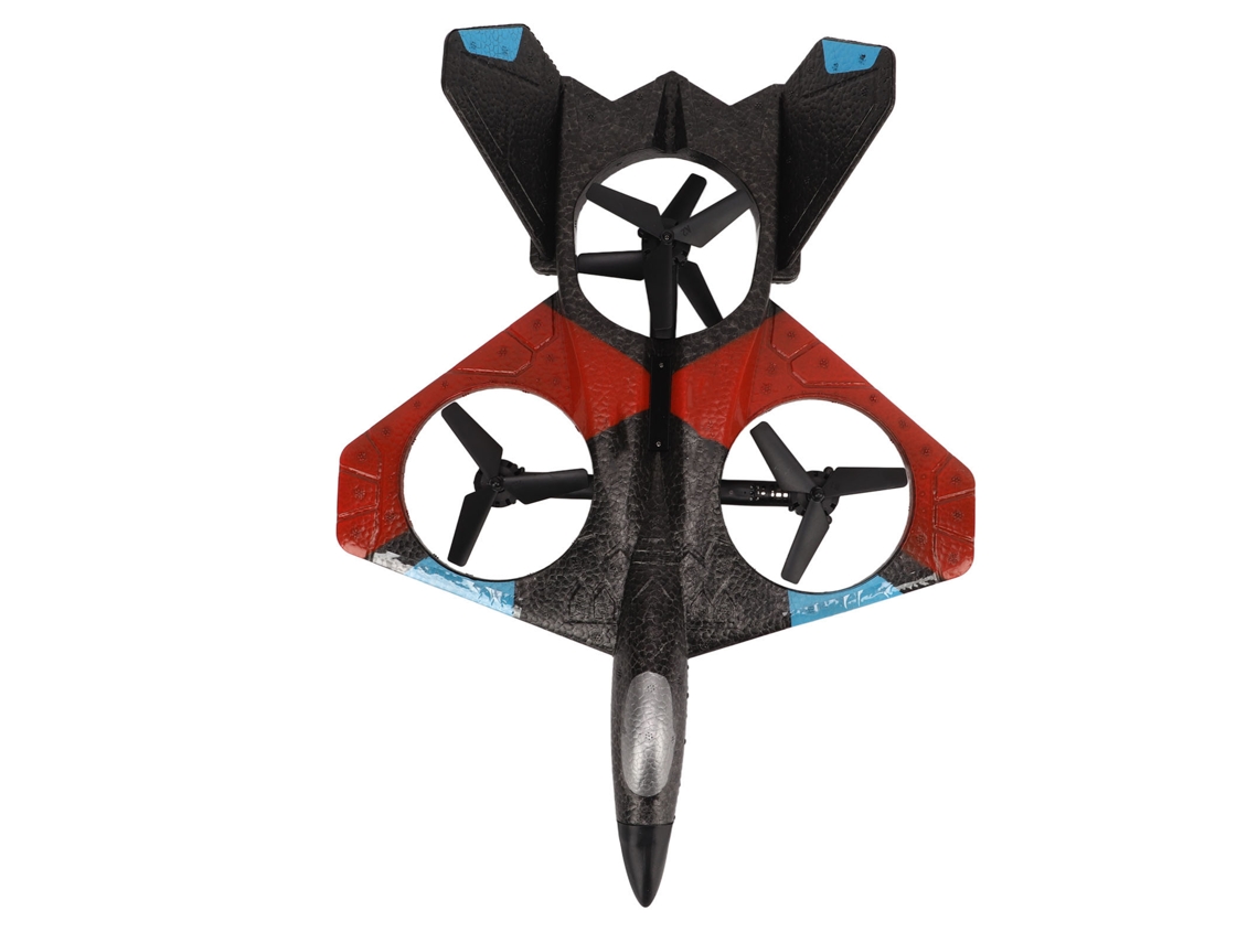 Dron Para Fotografía Aérea Con Luces, Control Remoto, Juguete Hd Para Niños, Rojo, 2 Baterías