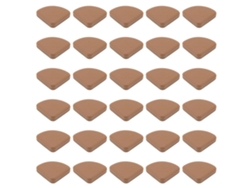 30 Protectores De Esquinas De Silicona Para Muebles, Delgados, Seguros, Para Bebés Y Niños, Color Marrón.