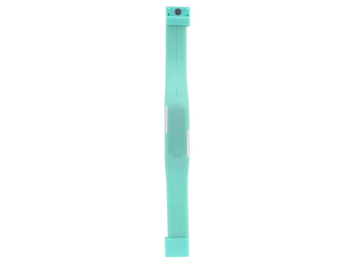 Reloj Digital Led Para Niños, Con Correa Rectangular De Plástico Verde.