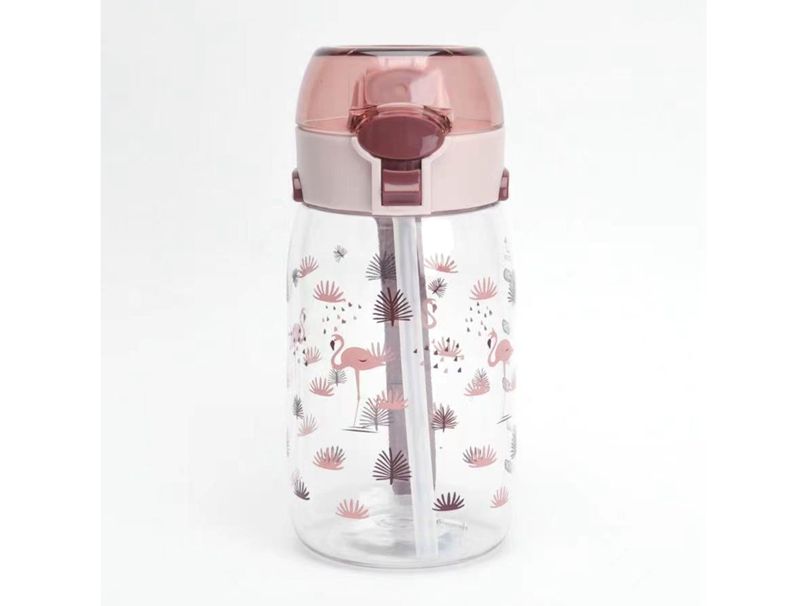 Botella De Agua Infantil De 530 Ml, De Plástico, A Prueba De Derrames, Con Asa Y Cordón, Portátil Para El Hogar, La Escuela Y Los Viajes.