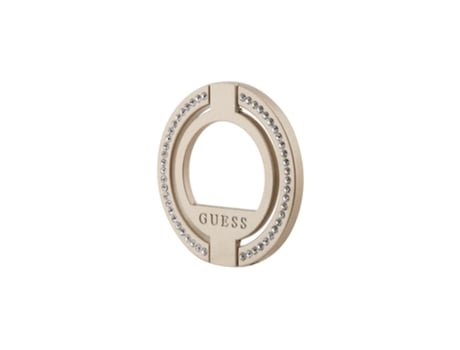 Soporte Anillo Magsafe Strass GUESS Aluminio Dorado