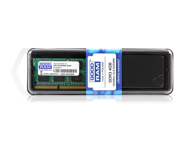 Memoria RAM DDR3 GOODRAM GR1333S364L9S/4G (4 GB - 1333 MHz - CL 9 - Verde)