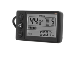 Panel de control para bicicleta eléctrica (pantalla LCD, enchufe impermeable)