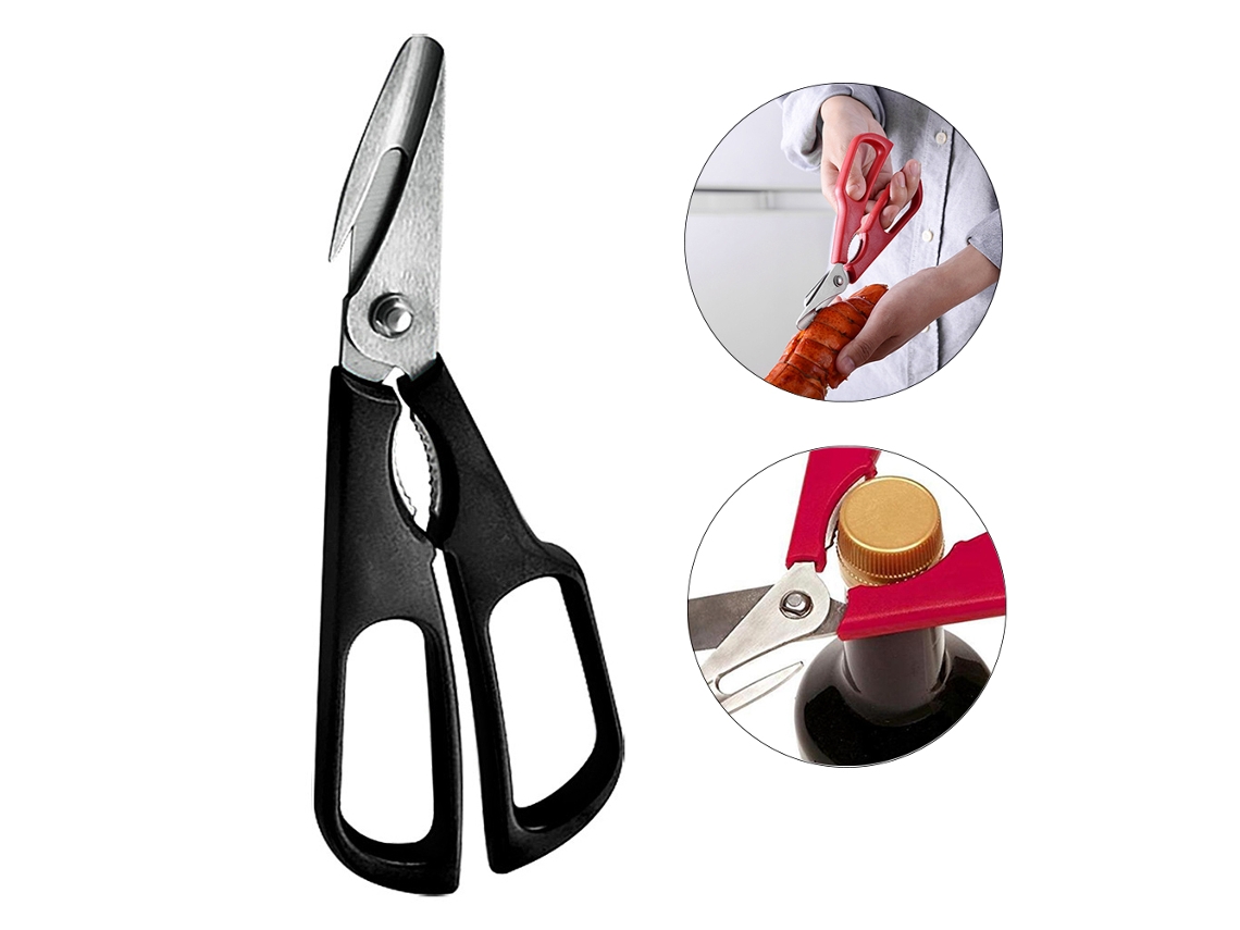 Tijeras de acero inoxidable para mariscos, tijeras para langosta, pinzas plegables, herramienta de cocina
