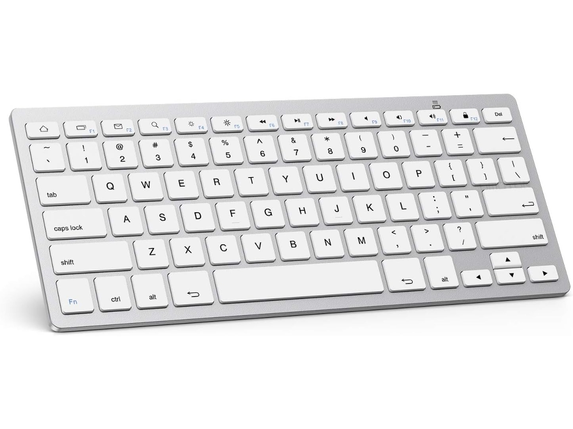 Teclado Bluetooth para tableta Samsung, teclado ultrafino para Samsung Galaxy Tab S7 Plus/s6 Lite, Tab A 10.1/8.0 2019/a7 y más dispositivos con Bluetooth.
