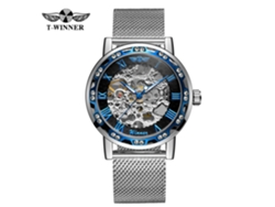 (estilo 12) Relógio Mecânico Com Pulseira De Malha, Corda Manual, Mostrador Com Numerais Romanos.
