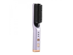 Peine Alisador Y Moldeador De Cabello Ucx Violet Recargable Por Usb, 3 Niveles De Temperatura, 4000 Mah, 2 En 1