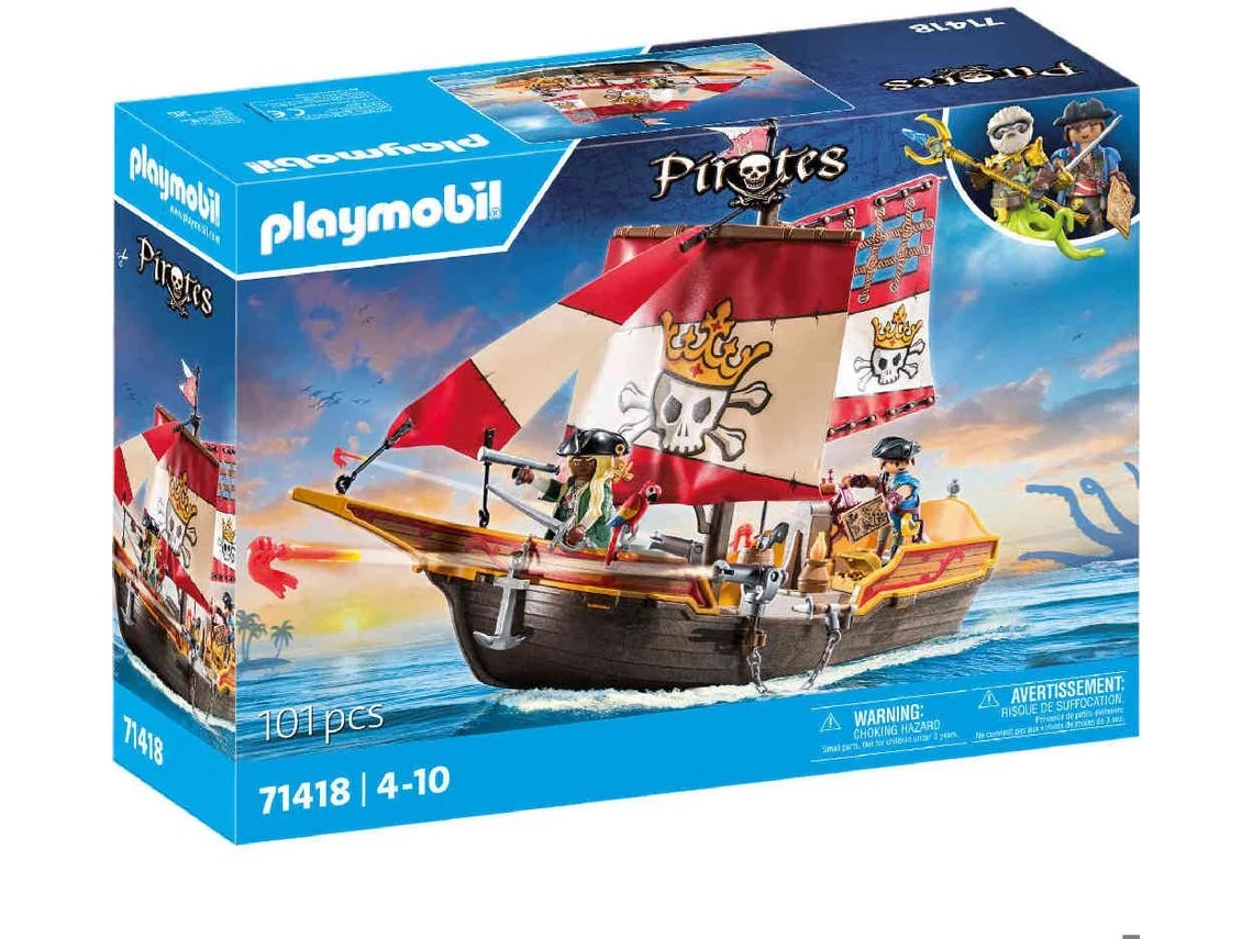PLAYMOBIL Pirates Barco Pirata 71418 M