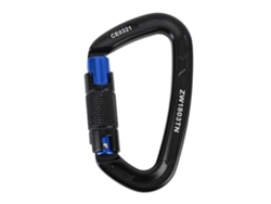 Clips De Escalada Autoblocantes 25kn 5620 Lbs Gancho Hebilla En D Multiusos Para Camping, Senderismo Y Actividades Al Aire Libre Negro Azul