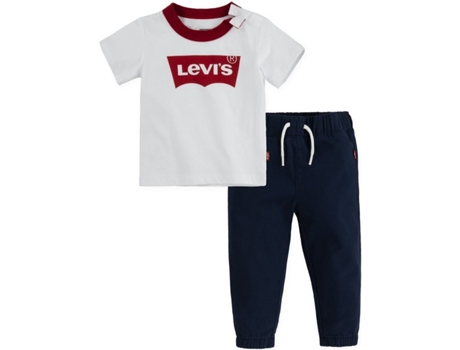 Chándale Unisex LEVI'S Levi ' Twill Jogger Blanco (Talla: 12 Meses)