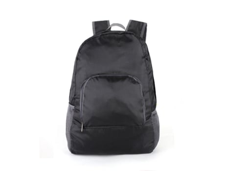 Mochila de senderismo plegable impermeable, mochila plegable, apta para viajar, (negro)