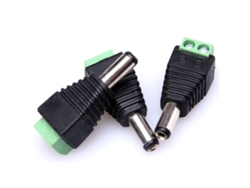 Omni-10 Piezas Conector Macho De Corriente Dc Jack Adaptador Sin Soldadura Para Cámara Cctv Led 12v 2.1mm