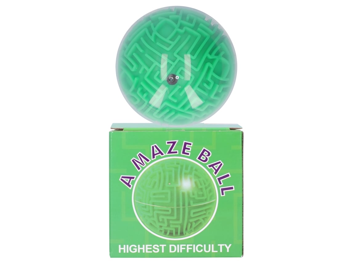 Juguete Educativo De Rompecabezas Con Forma De Bola De Laberinto 3d Para Niños, Regalo Inteligente, Color Verde.