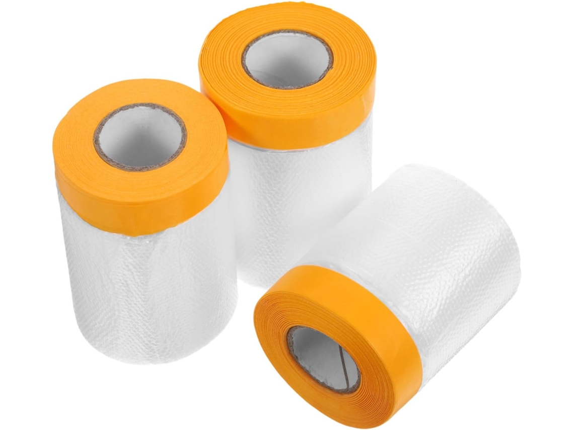 3 Rollos De Película De Enmascaramiento Preencolada, Cinta Protectora Para Automóviles