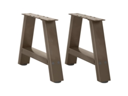 Patas De Mesa De Centro Forma A 2uds Acero 30x(30-31) Cm