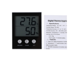 Termómetro higrómetro digital LCD para uso en interiores, medidor de temperatura y humedad