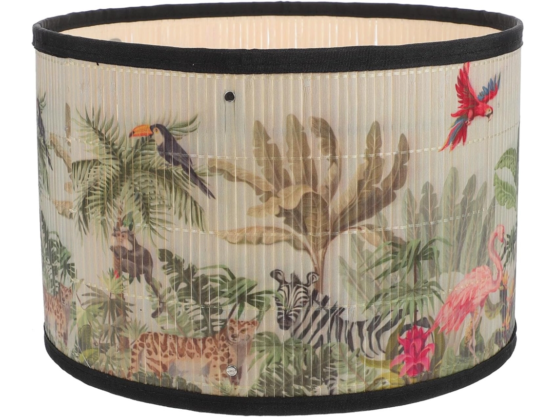 Lámpara Colgante Elegante Con Estampado De Bambú De Estilo Japonés, Compatible Con Bombillas E27, Ideal Para Fines Decorativos.
