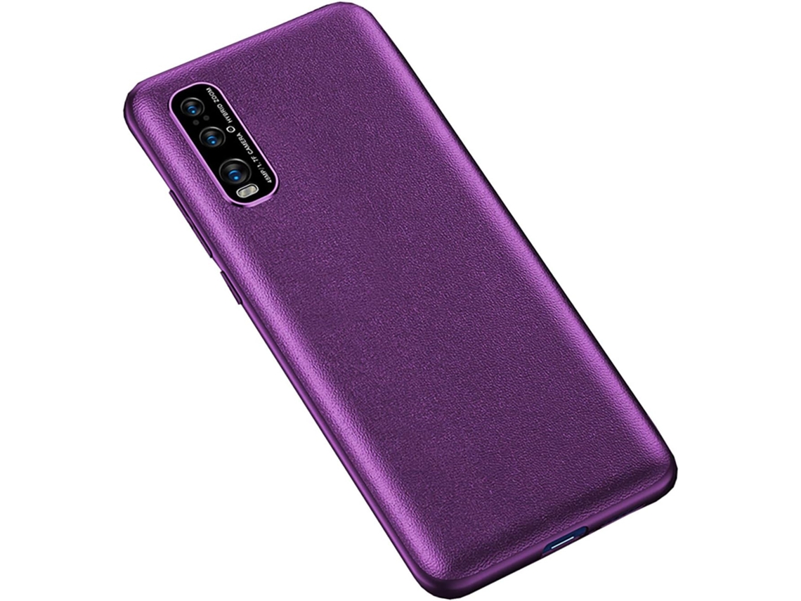 Protector de Lente Traseira Protetora Arranhões para Oppo Find X2 HONGWE. Piel Sintética Morado