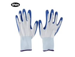 5 pares de guantes de jardinería transpirables, antideslizantes y resistentes al desgaste