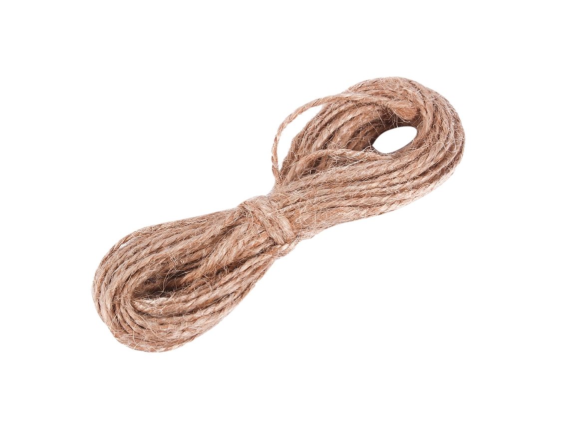 Cuerda De Yute Natural De 8 M Para Manualidades, Joyería, Collares Y Embalaje.