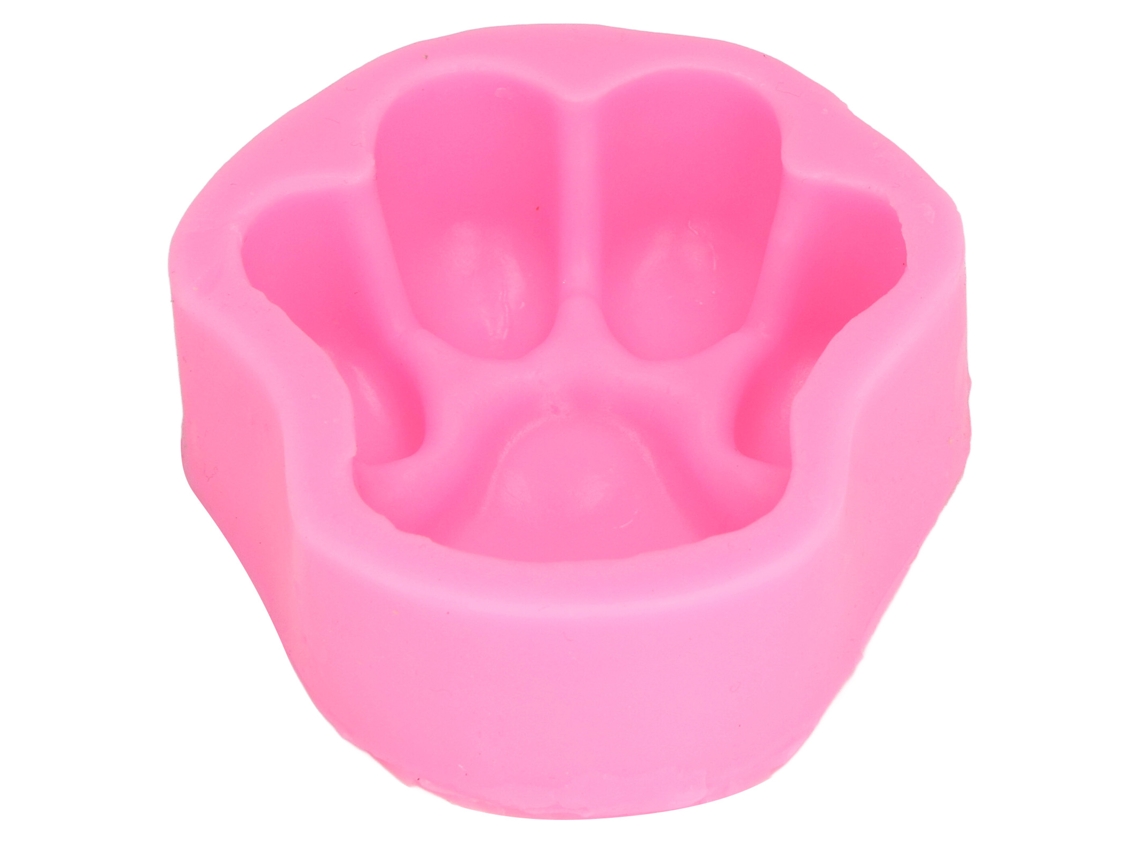 Molde De Silicona Flexible Con Forma De Pata De Gato/perro Para Pasteles, Chocolate, Fondant Y Manualidades, Color Rosa.