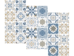24 Pegatinas Autoadhesivas Para Azulejos De Pared De 10x10 (cm), Impermeables Y