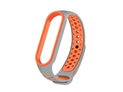 Pulsera de silicona bicolor para Xiaomi Mi Band 5/6, color azul y blanco