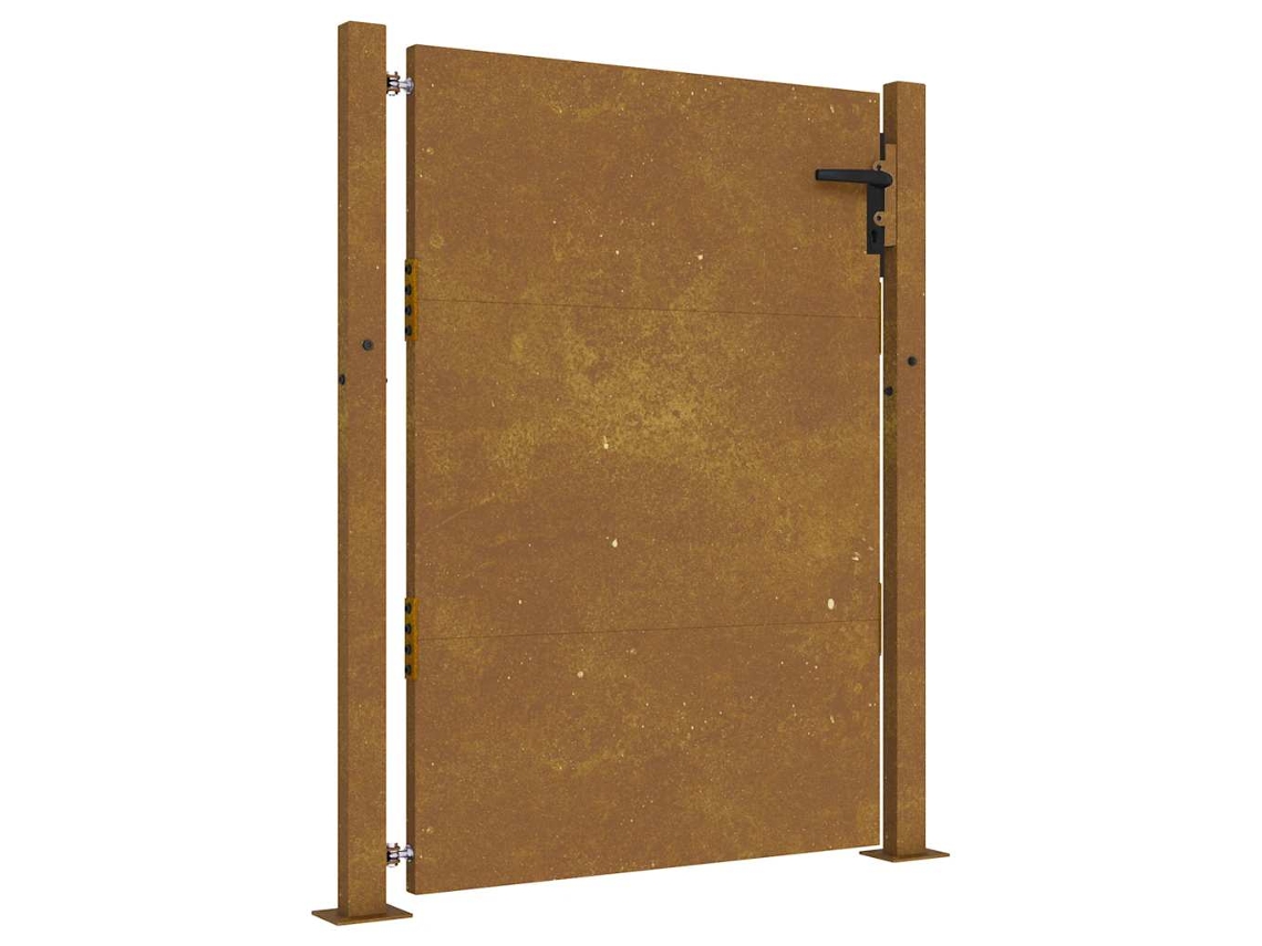 Maison Exclusive - Puerta De Jardín 100x150 Cm De Acero Corten
