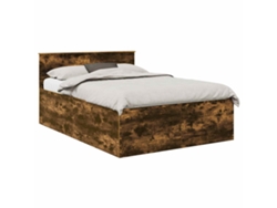 Maison Exclusive - Estructura De Cama Con Cabecera Roble Ahumado 160 X 200 Cm