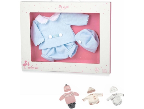 Ropa para Muñecas ARIAS Ropa Reborns 45 cm 4 Modelos Surtidos Mod2 (41,5 x 4 x 32,5 cm)