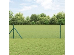 Cerca de alambre soldado verde de 0,4 x 10 m, acero Wsd621282, Lovely Home