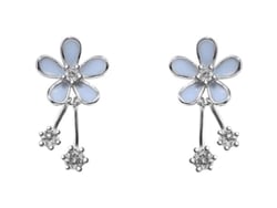 2026-aretes De Margarita De Prata 925 Com Pedras Cz Para Mulheres E Meninas, Moda Hipoalergênica