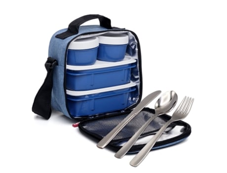 Conjunto de Mochila Lonchera Térmica TATAY Urban Food Y Cubiertos