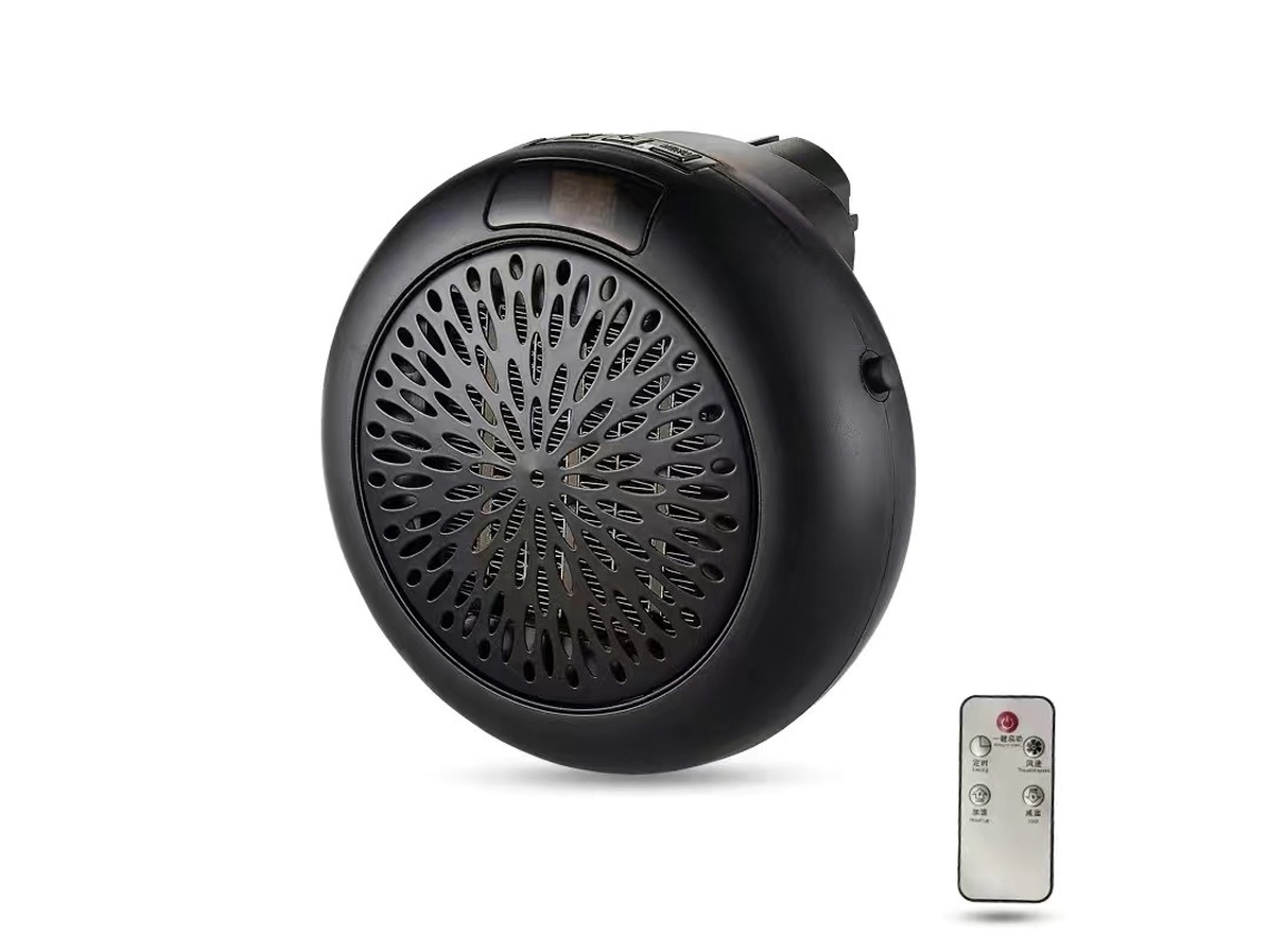 Calefactor Eléctrico TRUMSHOP para Uso Doméstico Portátil Negro 400W