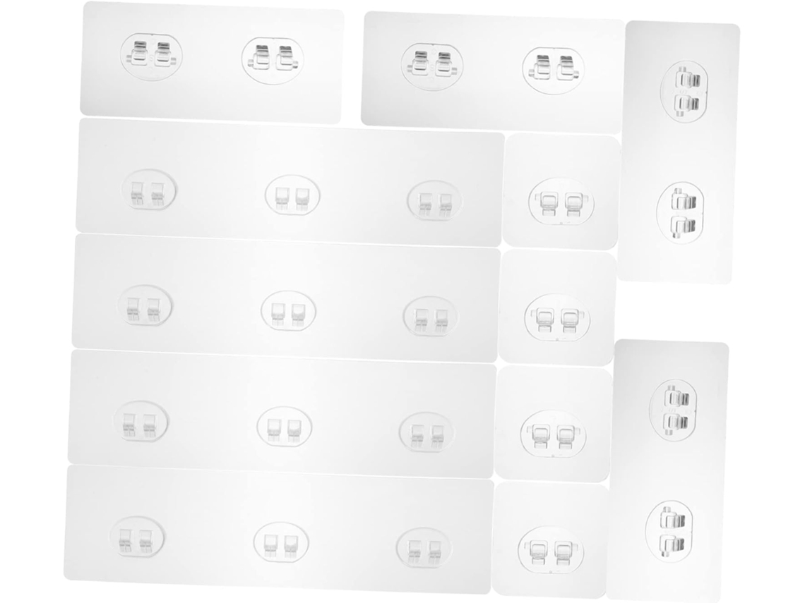 Juego Cocina Baño Ganchos Adhesivos Transparentes