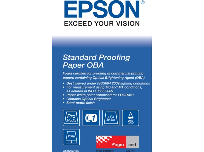 Rollo de papel impresora EPSON Standard Proofing - C13S450189